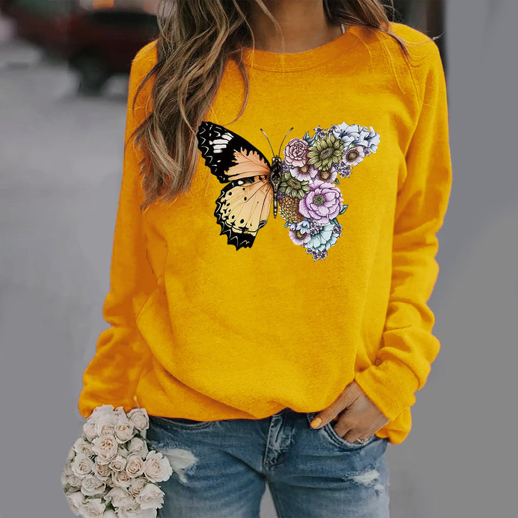 Butterfly Motif Cozy Sweater