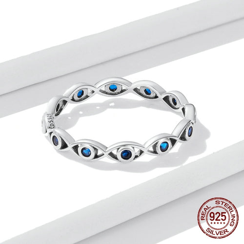925 Sterling Eye Charm Ring