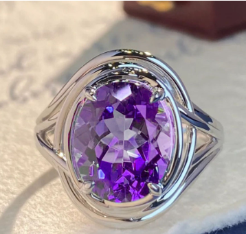 Amethyst Elegance Ring for Women