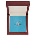 Baby Feet Heart Necklace