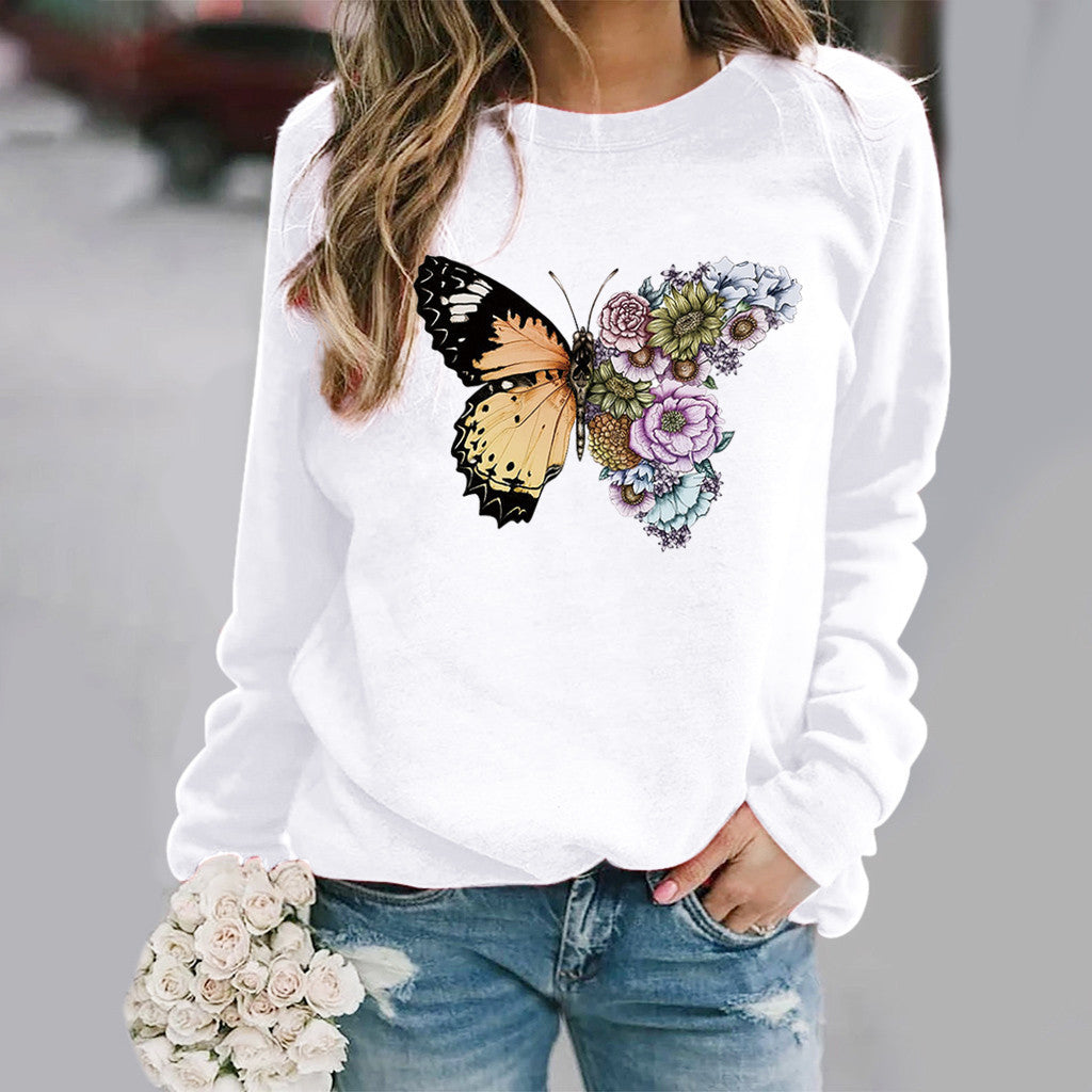 Butterfly Motif Cozy Sweater