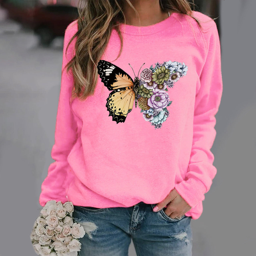 Butterfly Motif Cozy Sweater