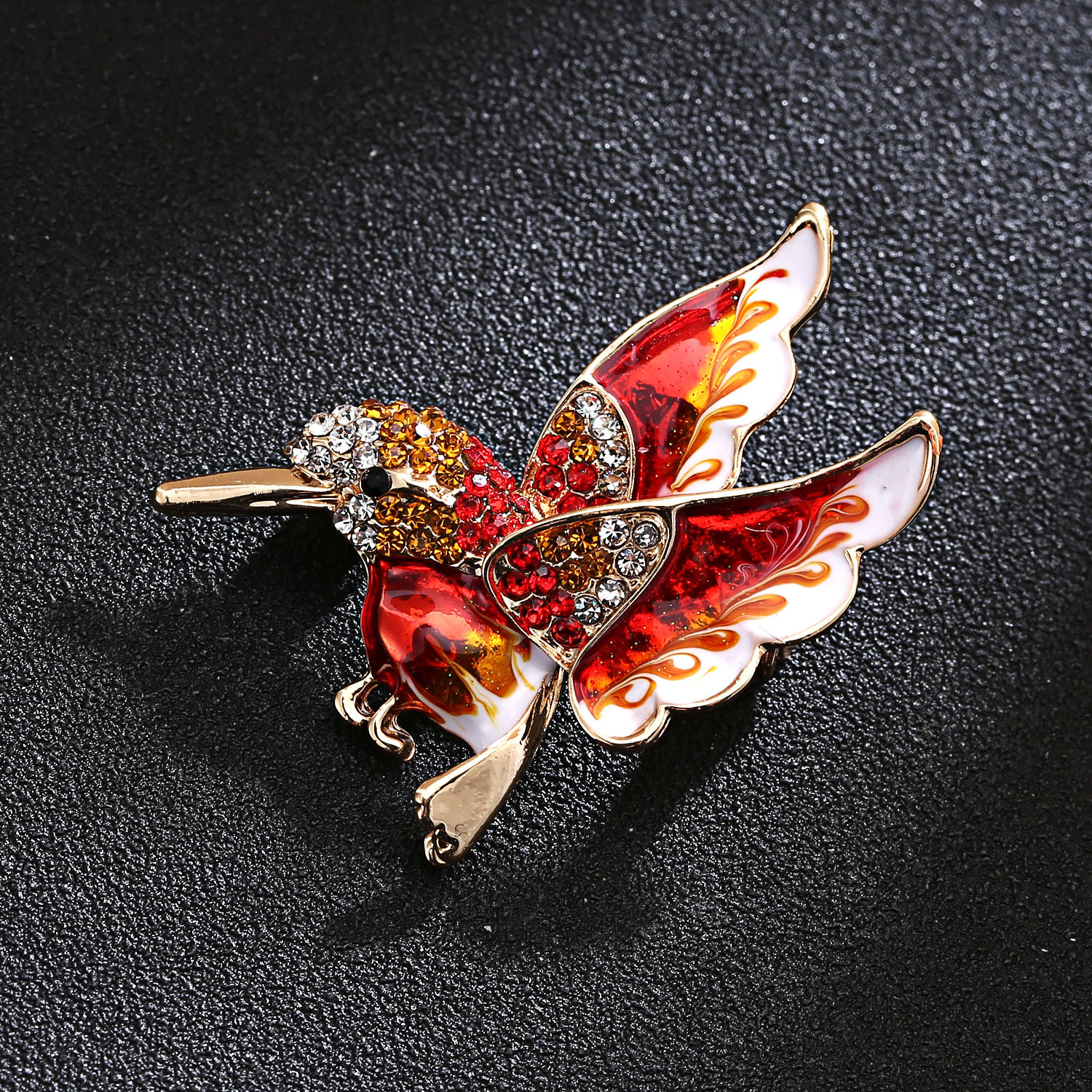 Colorful Hummingbird Brooch - Trendy Women's Jewelry