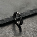 Women's Simple Stainless Steel Zircon Ring (Single/Dual Row)